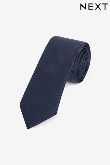 Navy Blue Slim Twill Tie (A37372) | £9