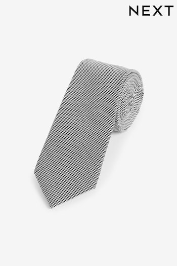Charcoal Grey Twill Heritage Plain Tie (A37680) | £12