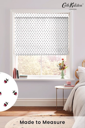 Cath Kidston White Rose Bud Made To Measure Roman Blinds (A38150) | £75