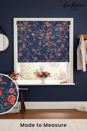 Cath Kidston Navy Millfield Blossom Made to Measure Roman Blinds (A38267) | £75