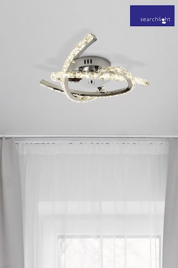 Searchlight Chrome Toby 3 Arm LED Flush Ceiling Light (A38313) | £68