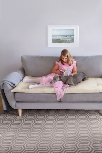 Lounging Hound Sofa Protector Cushion in Natural Ecru (A38342) | £175 - £215