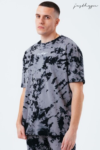 Hype. Grey Acid Wash Men's T-Shirt (A38600) | £30