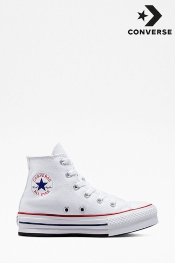 Converse Twisted White Eva Lift High Top Junior Trainers (A39530) | £50