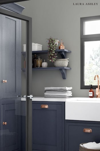 Laura Ashley Steel Grey Kitchen And Bathroom 2.5Lt Paint (A40026) | £48