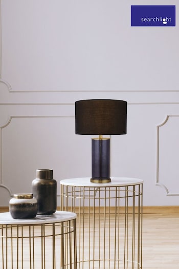 Searchlight Gold/Blue Chiara Glass Table Lamp (A40081) | £99