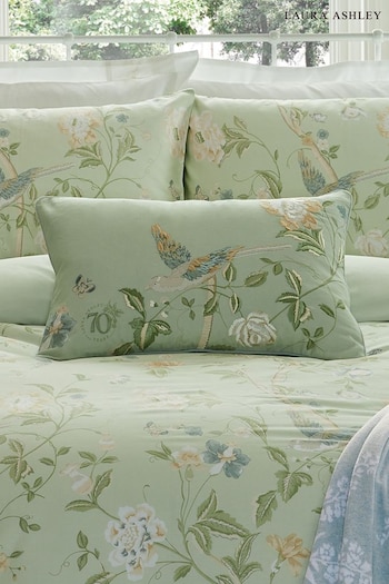 Laura Ashley Eau de Nil Green Summer Palace Feather Filled Cushion (A40213) | £60