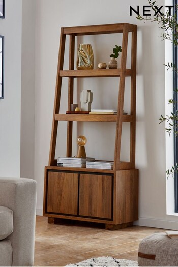 Dark Colton Mango Wood Storage Ladder Shelf (A40220) | £775