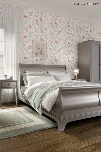 Laura Ashley Pale French Grey Broughton Sleigh Bed (A40650) | £1,295 - £1,525