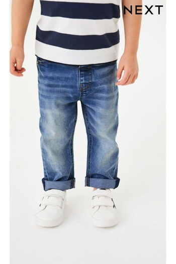 Light Blue Regular Fit Comfort Stretch Jeans (3mths-7yrs) (A40677) | £10 - £12