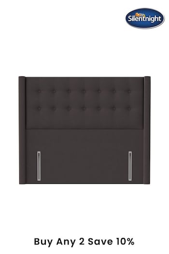 Silentnight Charcoal Grey Bloomsbury Luxury Velvet Headboard (A41569) | £435 - £505