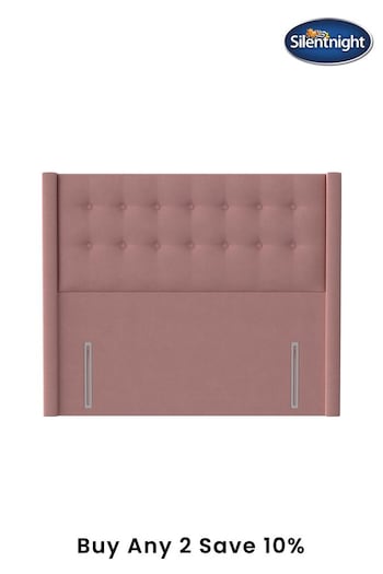 Silentnight Dusky Pink Bloomsbury Luxury Velvet Headboard (A41570) | £435 - £505