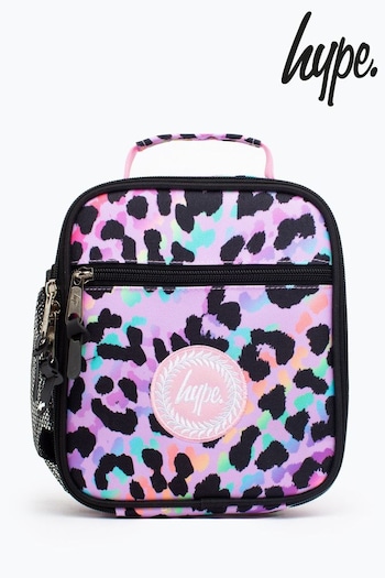 Hype. Pink Rainbow Leopard Crest Lunchbox (A42272) | £18