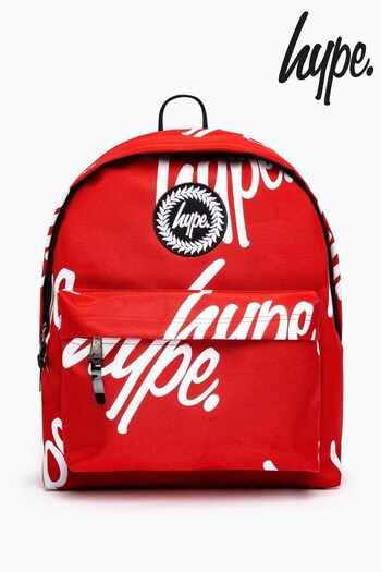Hype. Red Hype Aop Crest Backpack (A42279) | £25