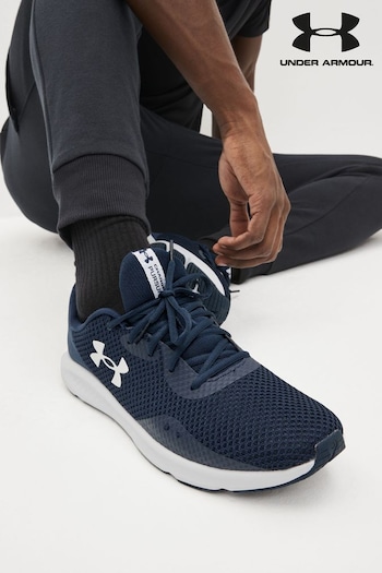 Under tech Armour Navy Blue Charged Pursuit 3 Trainers (A42717) | £58