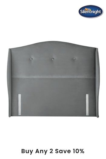 Silentnight Charcoal Grey Camden Luxury Velvet Headboard (A43475) | £510 - £590