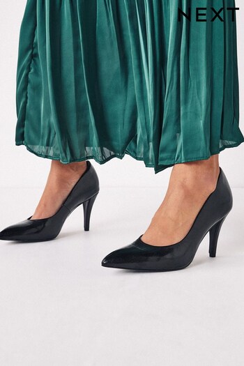 Black Regular/Wide Fit Forever Comfort® Mid Heel Court Shoes (A43591) | £28