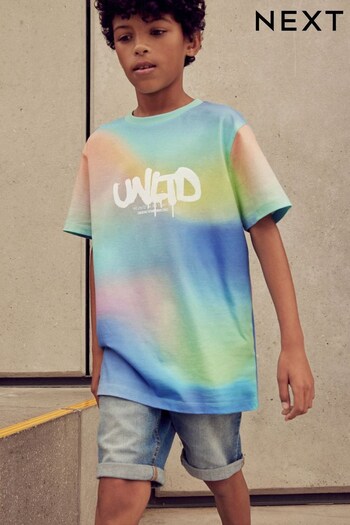 Pastel Marble Swirl All-Over Print Short Sleeve T-Shirt (3-16yrs) (A43708) | £5 - £7.50