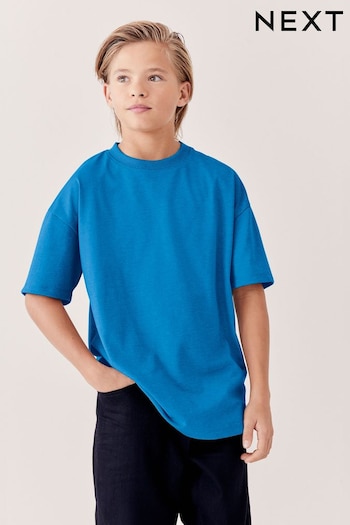 Blue Bright Relaxed Fit Short Sleeve T-Shirt (3-16yrs) (A43800) | £3.50 - £6.50