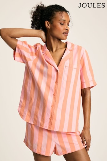 Joules Olivia Pink Stripe Pyjama Set (A43817) | £49.95