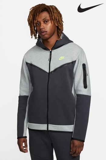Nike Grey Tech Fleece Zip Through Hoodie (A43840) | £115