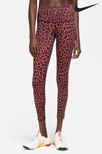 Nike Pink Animal Print High Waist Leggings (A43991) | £65