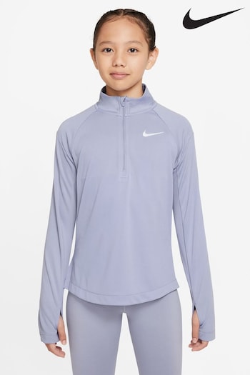 Nike casual Purple Dri-FIT Half Zip Long Sleeve Running Top (A44070) | £38