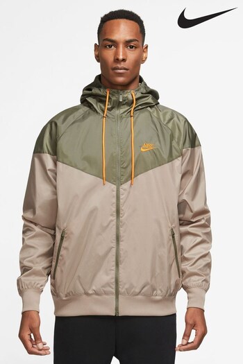 Nike Brown Sportswear Windrunner Hooded Jacket (A44092) | £80
