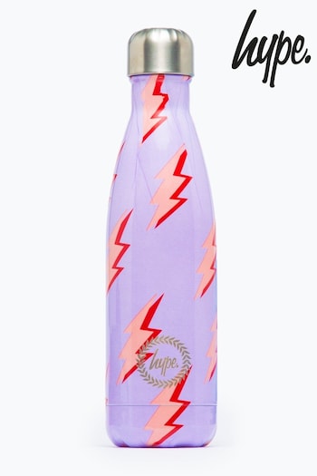 Hype. Lilac Lightning Metal Water Bottle (A46100) | £15