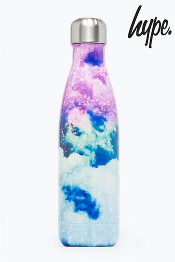 Hype. Purple Glitter Skies Metal Water Bottle (A46125) | £15