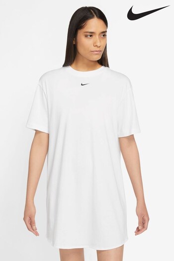 Nike White Essential Short Sleeve Dress (A46626) | £45