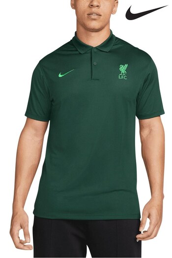 Nike Green Liverpool FC Victory Dri-FIT Soccer Polo Shirt (A46915) | £40