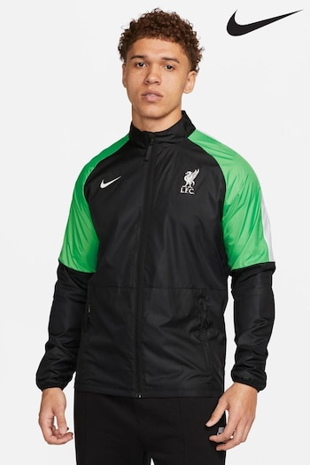 Nike Black Liverpool FC Repel Academy AWF Full-Zip Soccer Jacket (A47064) | £65