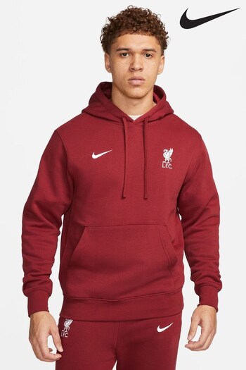 Nike Red Liverpool FC Club Fleece Pullover Hoodie (A47117) | £65