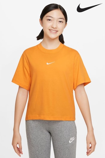 Nike Orange Oversized Essentials Boxy TShirt (A47172) | £20