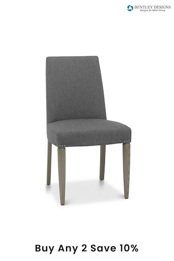 Bentley Designs Set of 2 Silver Grey Monroe Upholstered Chairs (A47387) | £440