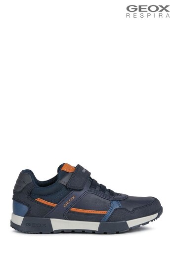 Geox Junior Blue Alfier Shoes (A47455) | £45 - £50