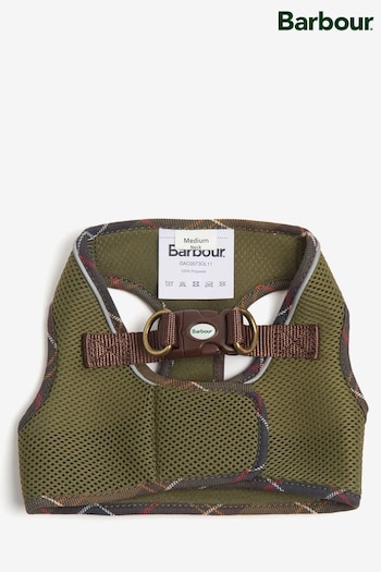 Barbour® Olive Green Unisex Mesh Dog Harness (A47508) | £25