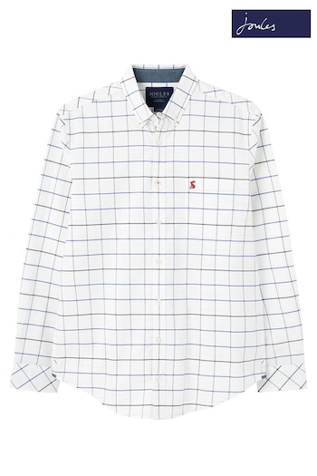 Joules Welford Classic Blue Long Sleeve Classic Fit Shirt (A47633) | £59.95 - £60
