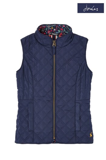Joules Minx Blue Quilted Gilet (A47764) | £39.95 - £42.95