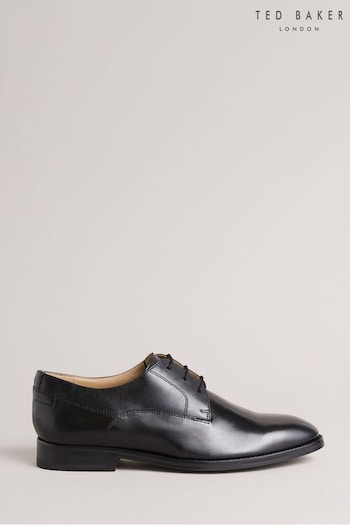 Ted Baker Black Kampten Formal Leather Derby Waffle Shoes (A47798) | £110