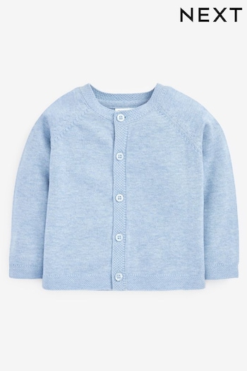 Pale Blue Lightweight Knitted Baby Cardigan (0mths-3yrs) (A47813) | £7.50 - £8.50
