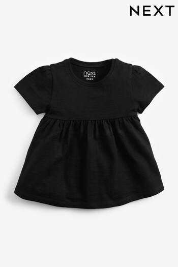 Black Cotton T-Shirt (3mths-7yrs) (A48012) | £3.50 - £5.50
