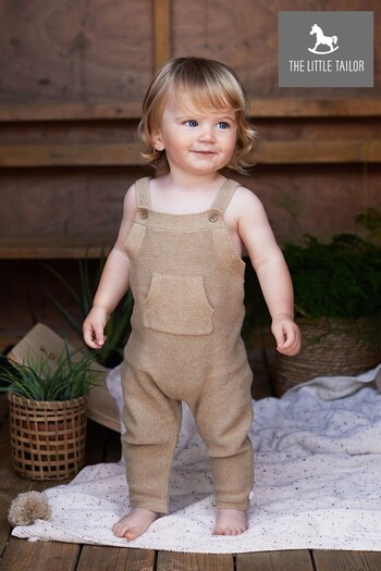The Little Tailor Knitted Baby Dungarees (A48106) | £30