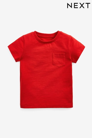Red Short Sleeve Plain T-Shirt (3mths-7yrs) (A48368) | £3.50 - £5.50