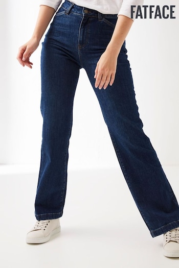 FatFace Blue Elise Wide Leg Macac Jeans (A50377) | £55