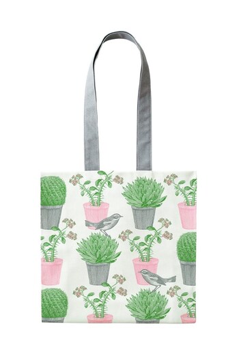 Thornback and Peel Cream Cactus and Bird Tote Bag (A50875) | £20