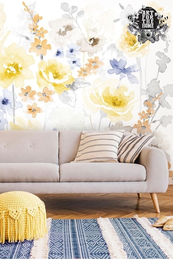 Art For The Home Yellow Fleur Summer Mural (A52166) | £62