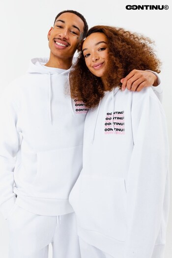 Continu8 Unisex White Oversized Hoodie (A52416) | £30