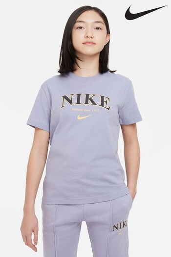 Nike Pale Blue Oversized Trend T-Shirt (A52664) | £25